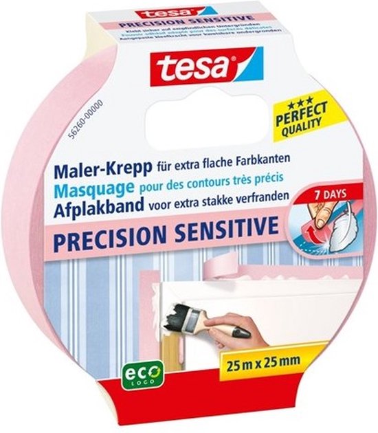 Tesa Easy Cover Perfect+ refill schildersfolie - 2-in-1 washi-papier - 17×2,60 m