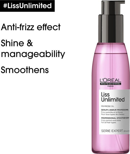 L'Oréal Professionnel Liss Unlimited haarserum - beschadigd en onhandelbaar haar - 125 ml