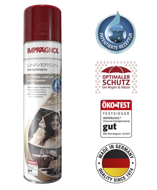 Imprägnol universal impregneerspray - 400 ml - waterafstotend textiel en leer