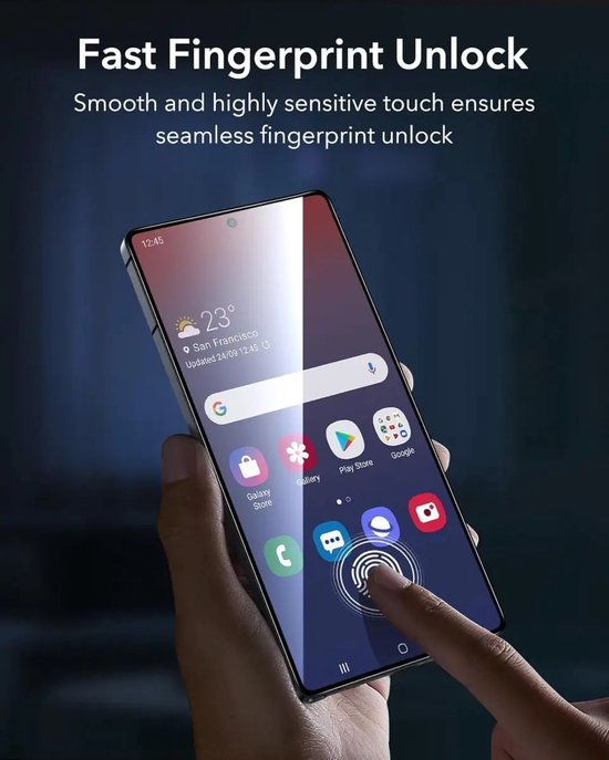 ESR screenprotector voor Samsung Galaxy S25 Ultra - tempered glass set van 2 - montageframe