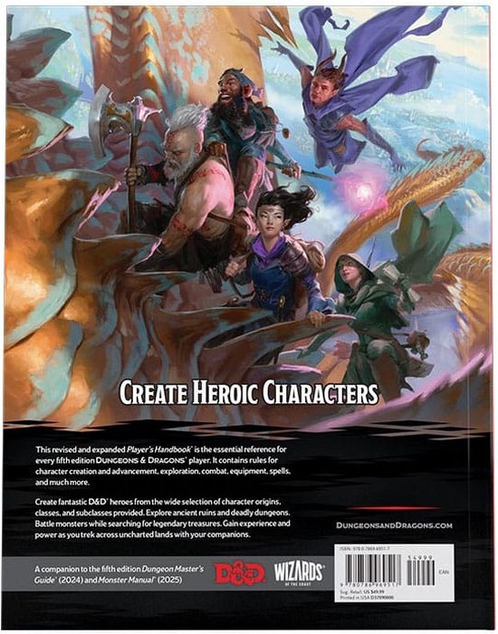 D&D 5.0 Players Handbook - 2024