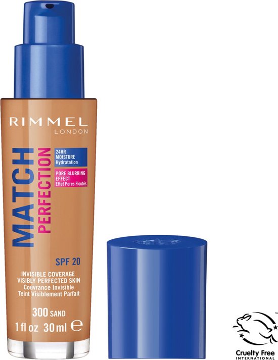Rimmel London Match Perfection foundation - 300 Sand - Beige