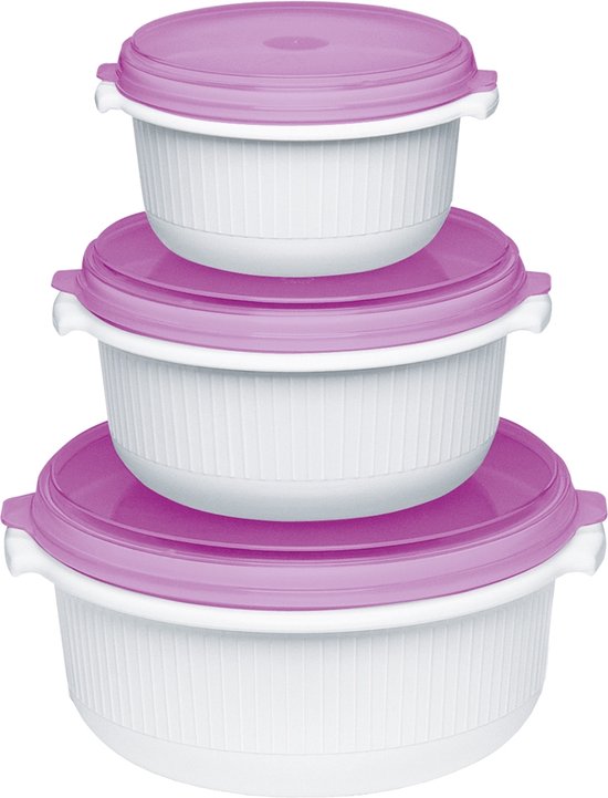 Micro Family magnetronschaal set - 0,5/1,0/1,5 liter - Bosbraam