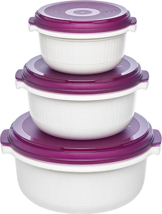 Micro Family magnetronschaal set - 0,5/1,0/1,5 liter - Bosbraam