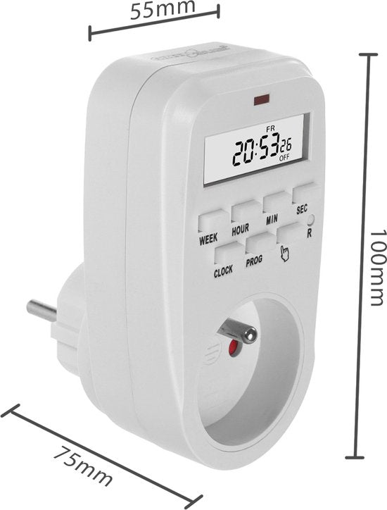 GreenBlue GB362 E Timer Switch - Digital - 16A IP20