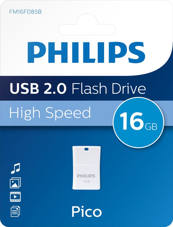 Philips Pico USB stick - 2.0 - 16 GB - Blue