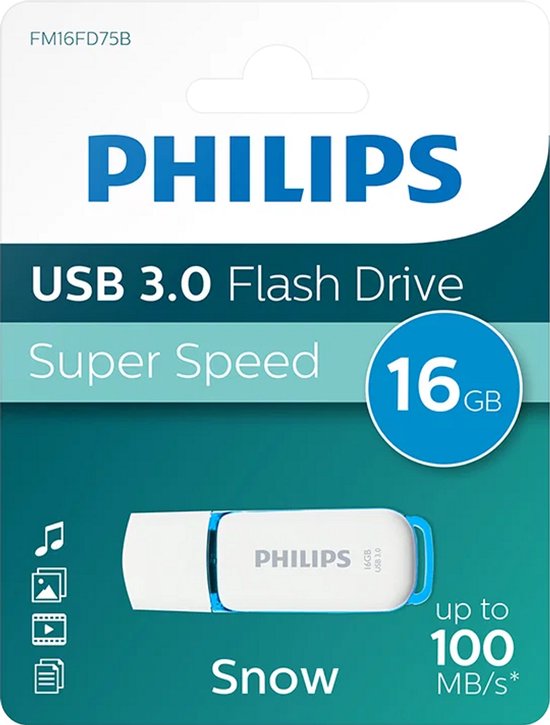 Philips USB stick - 3.0 16 GB Snow - Blue