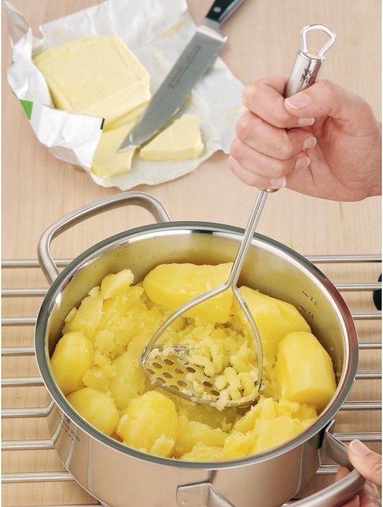WMF Profi Plus Potato Masher - ergonomic - stainless steel - dishwasher safe
