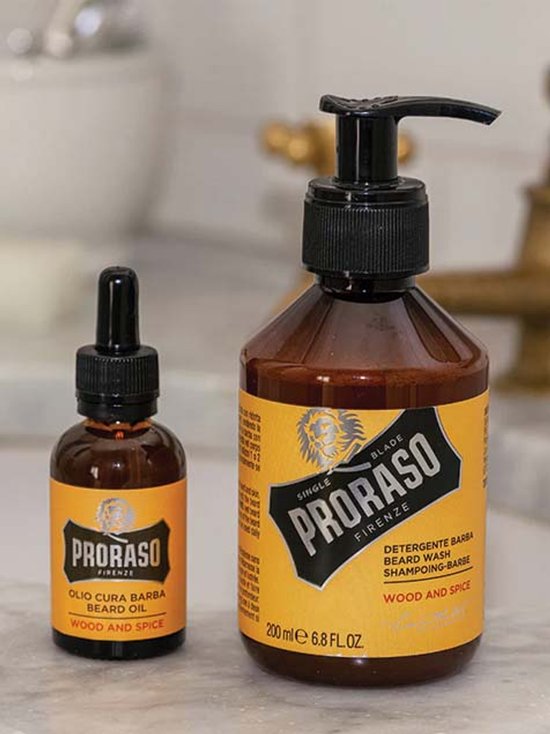 Proraso Wood and Spice baardshampoo - 200 ml
