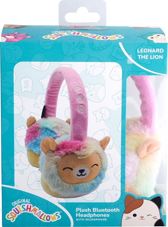 Squishmallows wireless children's headphones - Leonard plush - with microphone
