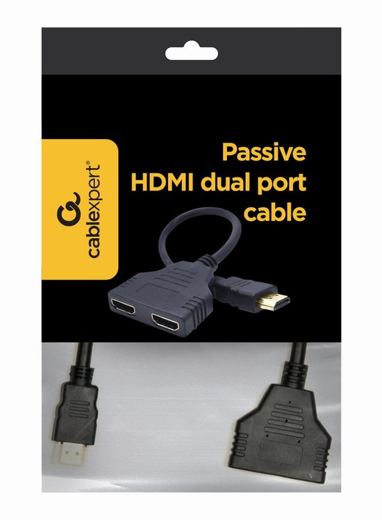 Gembird HDMI adapter - to dual HDMI - Black