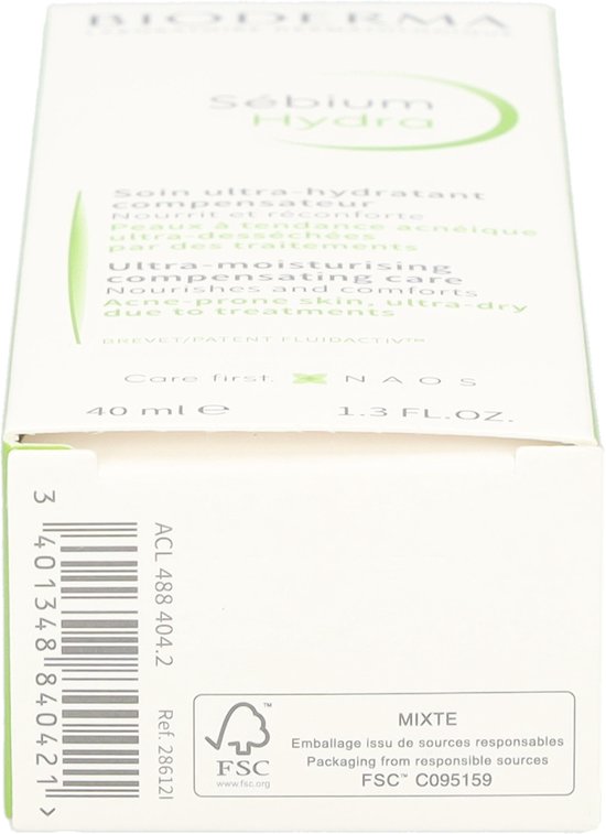 Bioderma Sebium Hydra crème - 40 ml