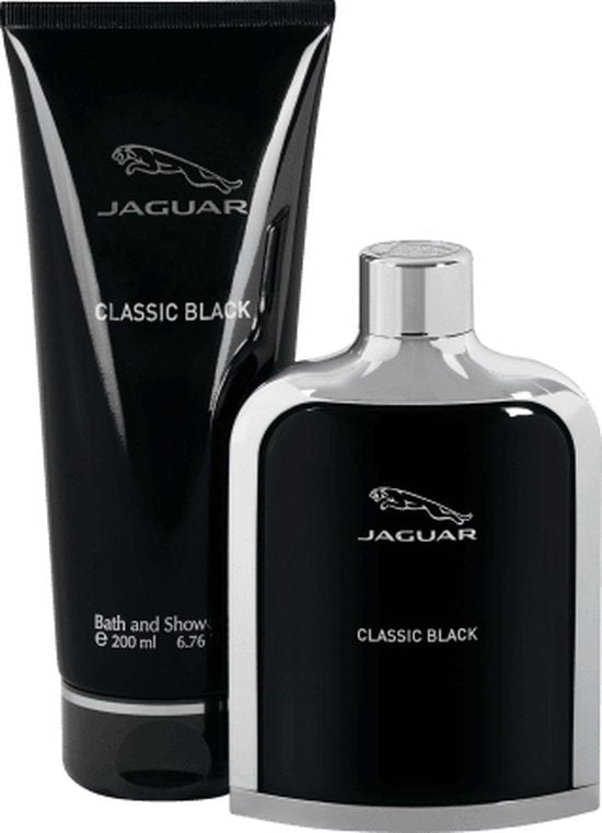 Jaguar Classic Black gift set - eau de toilette 100 ml + shower gel 200 ml