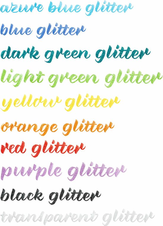 Edding 1340 glitter brush pens set of 10 - brush tip 1-6 mm - Assorted colors