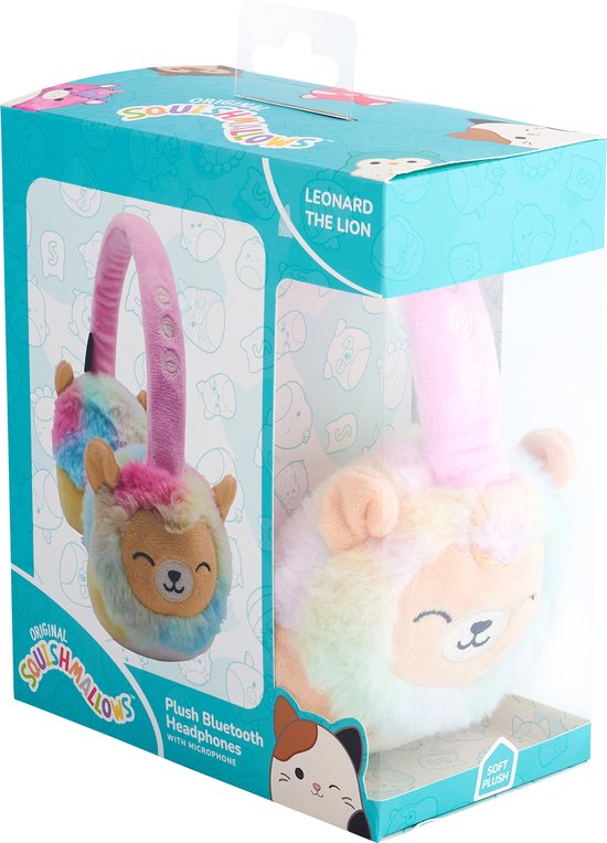 Squishmallows wireless children's headphones - Leonard plush - with microphone