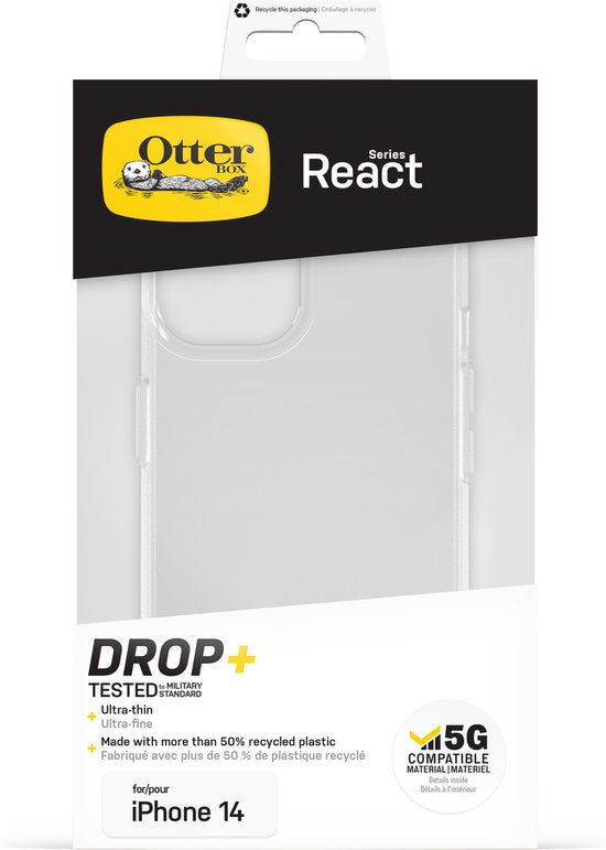 OtterBox React hoesje - iPhone 14 - Transparant