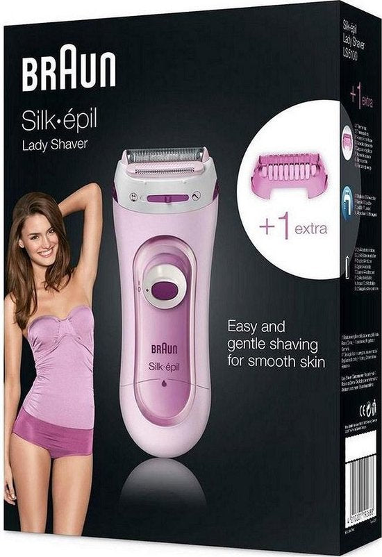 Braun Silk-épil shaver - electric with trimmer system cordless - Pink