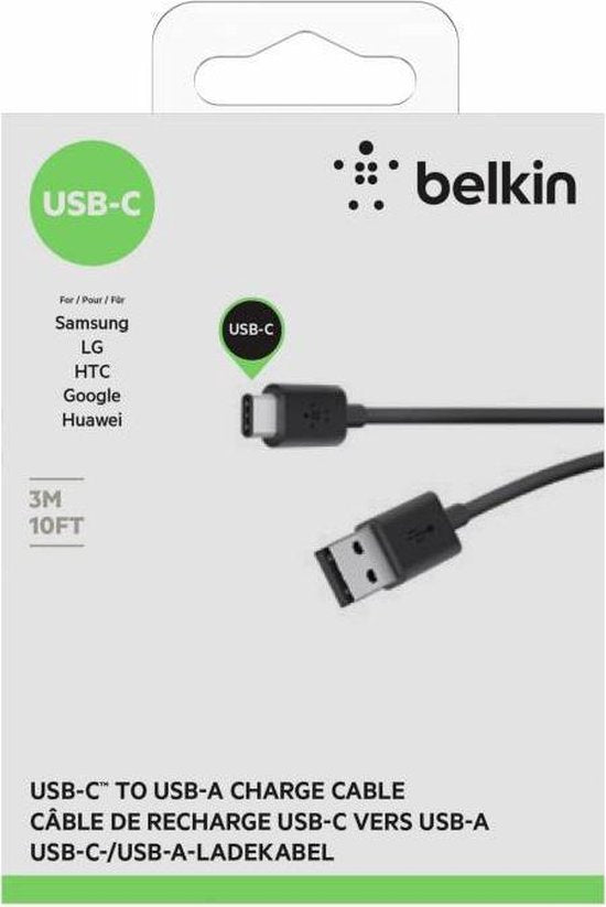 Belkin USB-C to USB Cable - 3m - Black