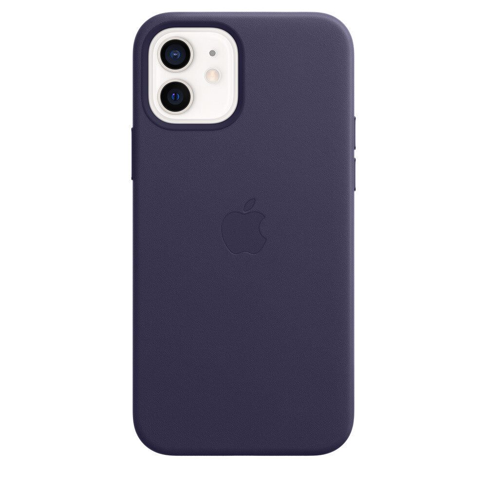 Apple iPhone 12/12 Pro Leather Case met MagSafe - Deep Violet