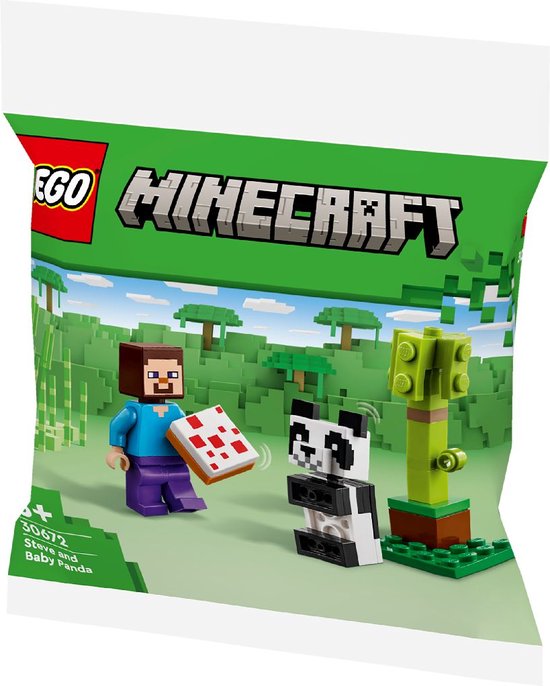 LEGO Minecraft Steve en babypanda - polybag 30672