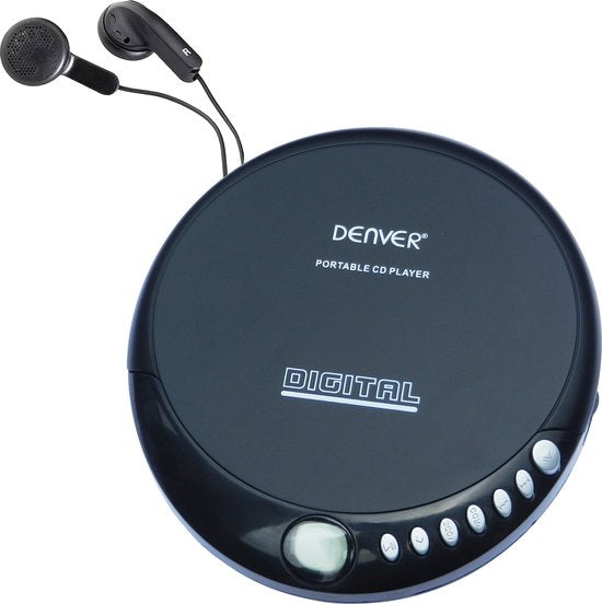 Denver DM24MK2 discman - draagbare cd-speler - CD/CD-R/CD-RW - inclusief oordopjes