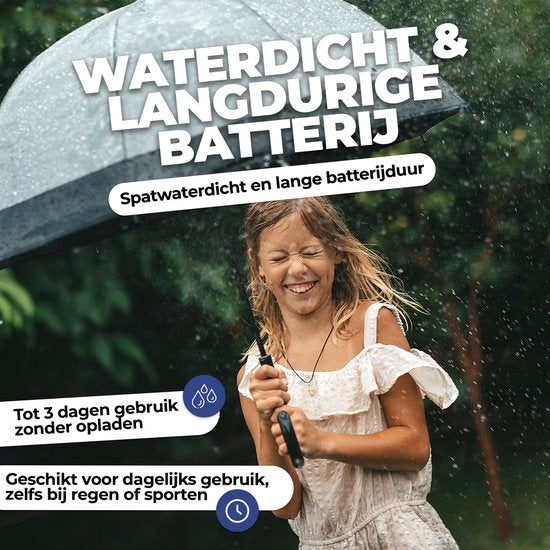 Denver smartwatch kinderen - bellen/sms/WhatsApp - Android & iOS - stappenteller hartslag bloeddrukmeter sportmodus - SWK120BU