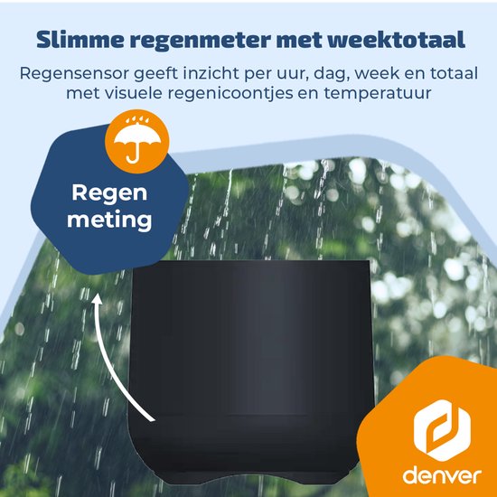 Denver weerstation WSR560 - binnen & buiten - hygrometer - regenmeter - temperatuur