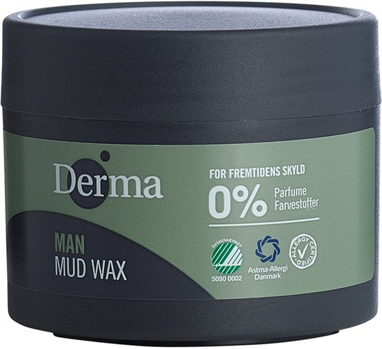 Derma Eco Man haarwax - sterke fixatie - hypoallergeen - parfumvrij - 75 ml