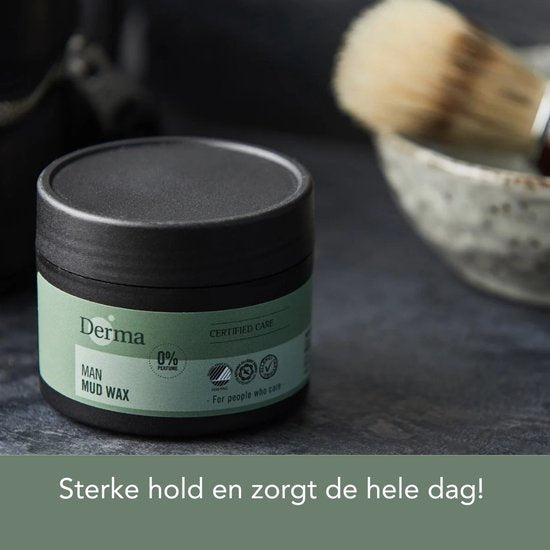 Derma Eco Man haarwax - sterke fixatie - hypoallergeen - parfumvrij - 75 ml