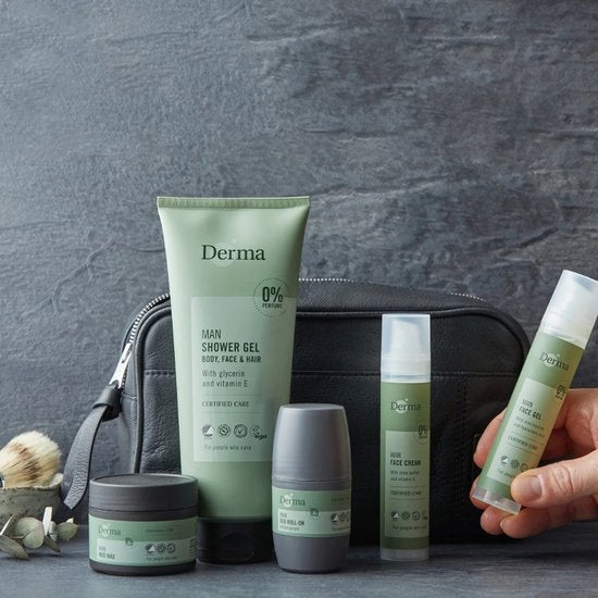 Derma Eco Man haarwax - sterke fixatie - hypoallergeen - parfumvrij - 75 ml