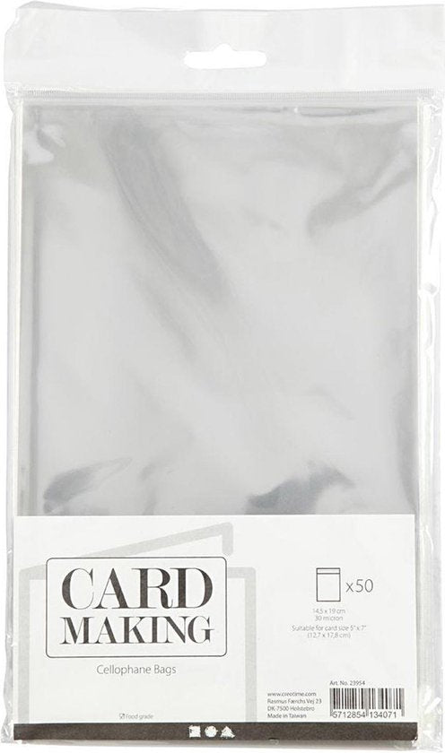 CC cellofaanzakjes - 13,7×19 cm - 50 stuks