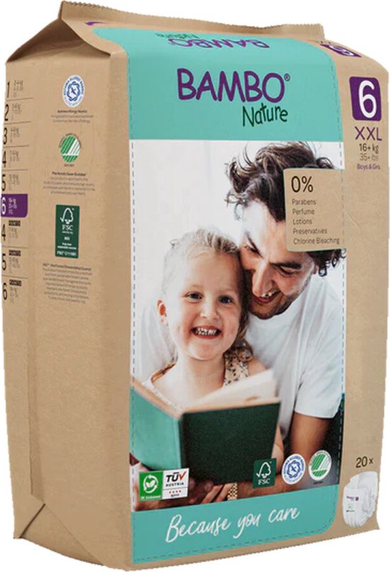 Bambo Nature luiers - maat 6 - 16-30 kg - 20 stuks