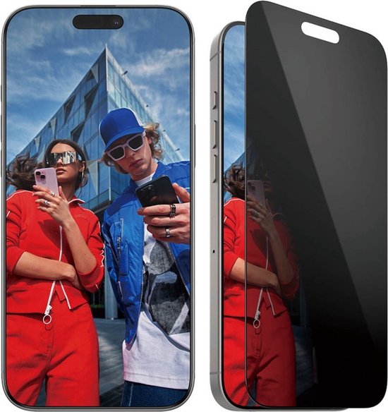 PanzerGlass iPhone 16 Pro Max screenprotector - Ultra-Wide Fit Privacy case friendly - Zwart
