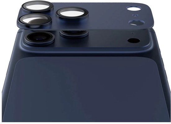 PanzerGlass Fender cameraprotector - geschikt voor Apple iPhone 17 Pro Max - aluminium case friendly - Deep Blue