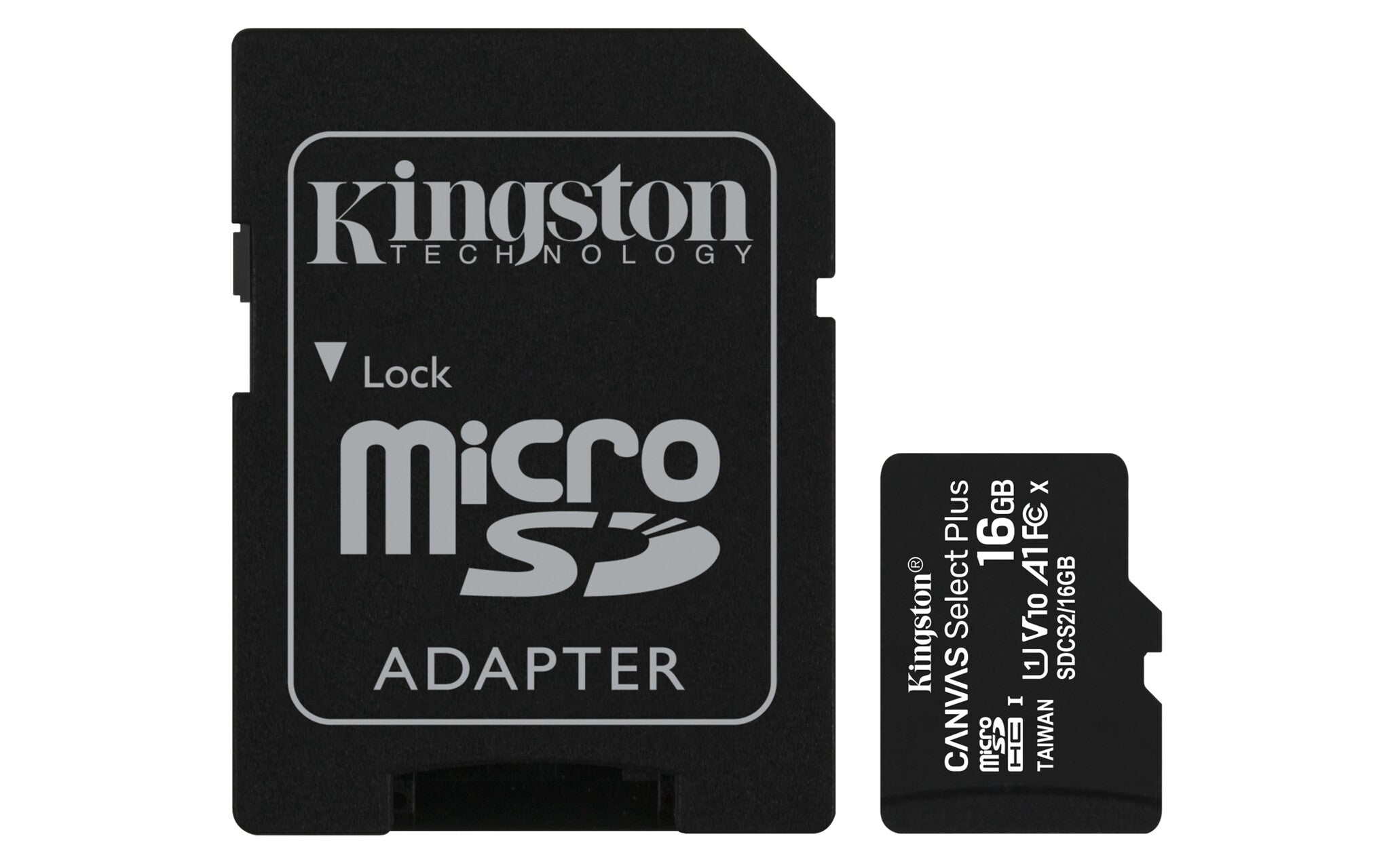 Kingston Canvas Select Plus MicroSD-kaart Class 10 UHS-I - 16 GB