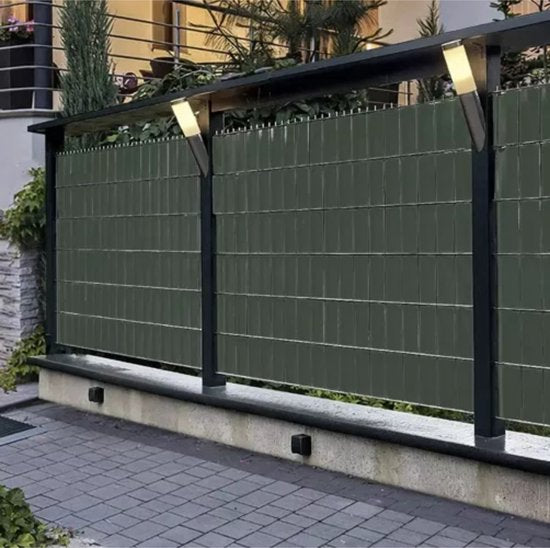 Gardlov vlechtband hekwerk - UV-bestendig - 19×35 cm - Groen