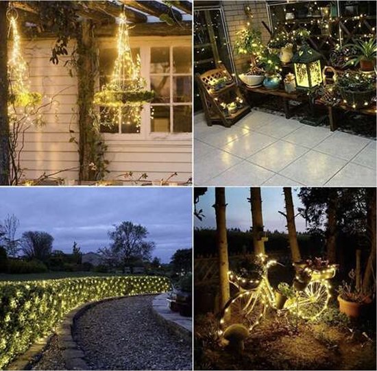 Gardlov solar lichtslinger - 15 m IP44 waterdicht 8 modi