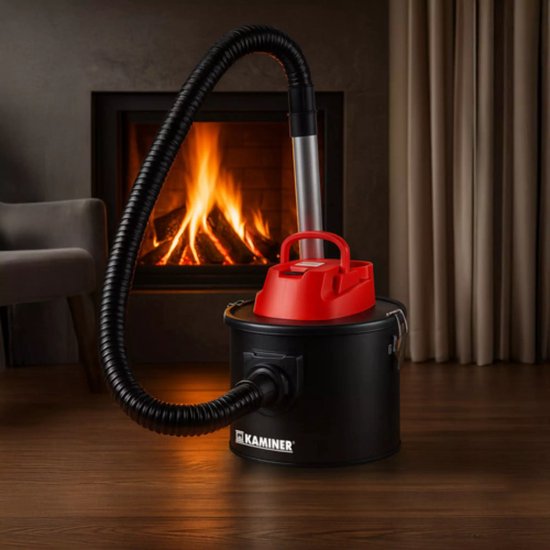 Kaminer as- en openhaardstofzuiger - zakloos 10 liter - 800 W - HEPA dubbel filter - blaasfunctie