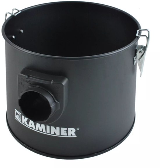 Kaminer as- en openhaardstofzuiger - zakloos 10 liter - 800 W - HEPA dubbel filter - blaasfunctie