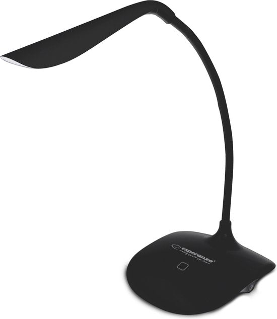 Esperanza Acrux bureaulamp - compact flexibele arm - Zwart