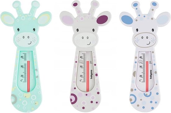Baby Ono bath thermometer - floating giraffe freckles - White