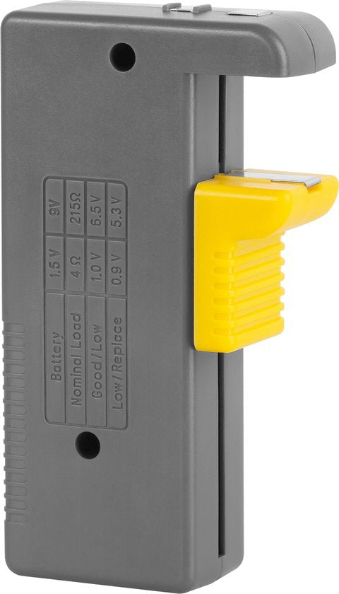 Rebel batterijtester - AAA/AA/C/D/9V/knoopcellen - analoog