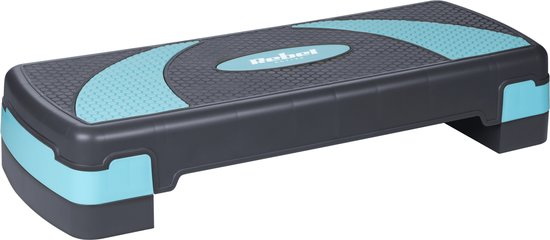 Rebel Active stepper - aerobics stepbank in hoogte verstelbaar tot 20 cm - Grijs blauw