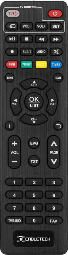 Cabletech tuner - DVB-T2 H.265 HEVC TV-ontvanger