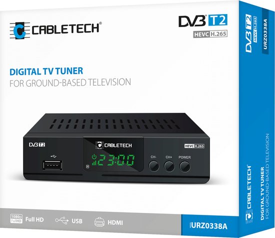 Cabletech tuner - DVB-T2 H.265 HEVC TV-ontvanger