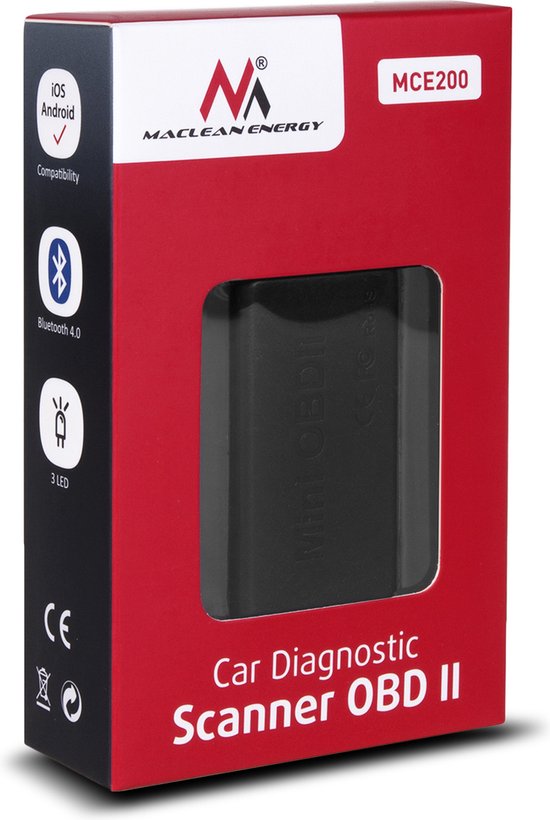 MCE200 auto diagnose scanner - OBD2 bluetooth 4.0 - iOS Android