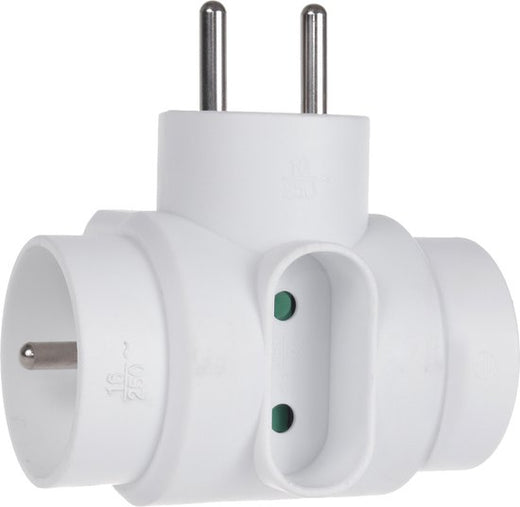 Maclean MCE213 wandcontactdoos - driefasige 2×16A + 1×6A - met aarding