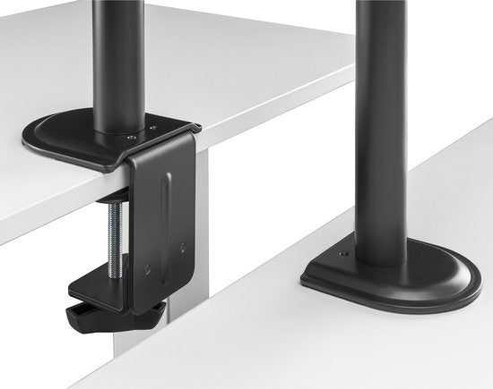 Maclean monitorbeugel - bureausteun 17-32 inch - dubbele arm - VESA 75×75 en 100×100 - max. 9 kg