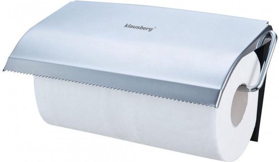 Klausberg 7088 keukenrolhouder - metaal - 25×13,5×2 cm