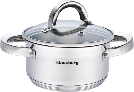 Klausberg kookpan - met deksel - 1,0 liter - Ø14 cm